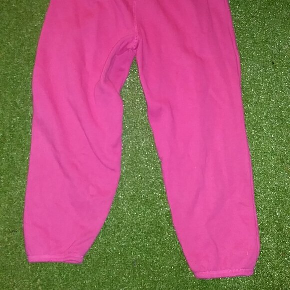 Capri Pink Sweatpants Elastic Waistband Ties 11/14 - No Brand Tag - Picture 9 of 9